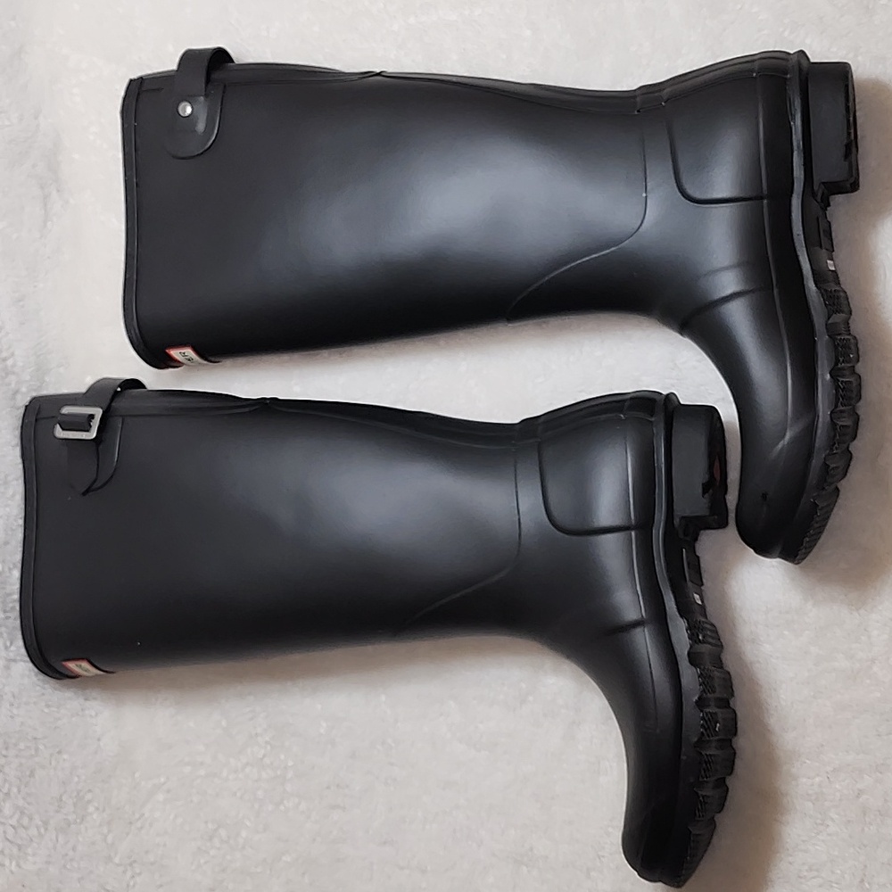 Hunter Women's Original Tall Rain Boots Black Size 8 - Picture 10 of 16